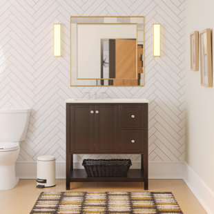 Binne 36 Free Standing Single Bathroom Vanity With Vanity Top 